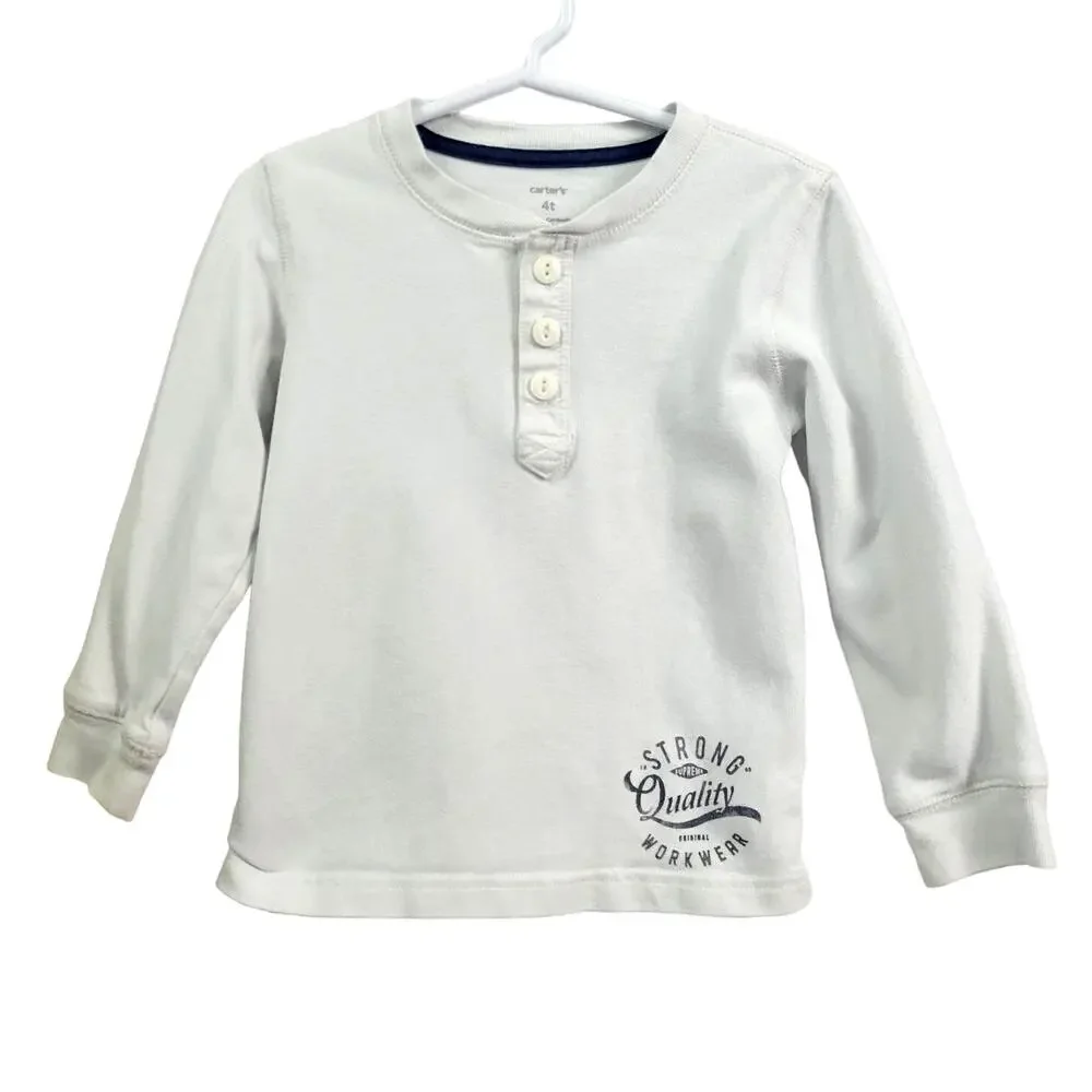 Carter's Boy's Long Sleeve Shirt Size 4T‎